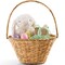 Best Choice Products Easter Basket, Small Woven Easter Basket for Kids w/ Collapsible Handle, Tapered Shape